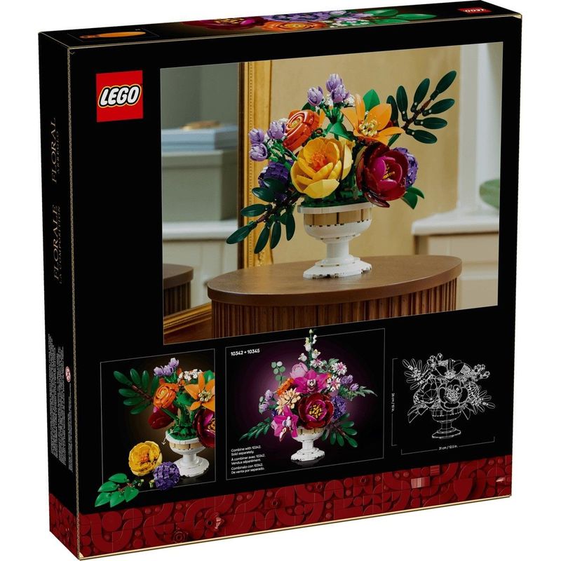 Jucarii, Copii si Bebe - Jucarii si jocuri - Seturi de constructie si cuburi - Seturi de constructie - LEGO BOTANICALS  ARANJAMENT FLORAL 10345 - Infinity.ro