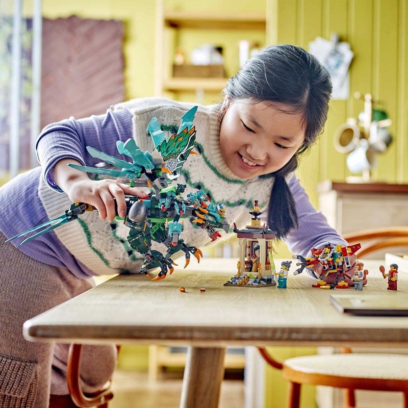 Jucarii, Copii si Bebe - Jucarii si jocuri - Seturi de constructie si cuburi - Seturi de constructie - LEGO MONKIE KID BESTIA CU NOUA CAPETE 80056 - Infinity.ro