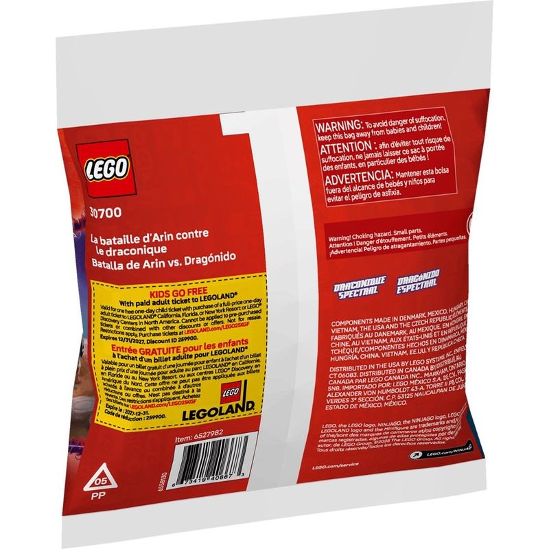 Jucarii, Copii si Bebe - Jucarii si jocuri - Seturi de constructie si cuburi - Seturi de constructie - LEGO NINJAGO BATALIA DINTRE ARIN SI DRAGONIAN 30700 - Infinity.ro