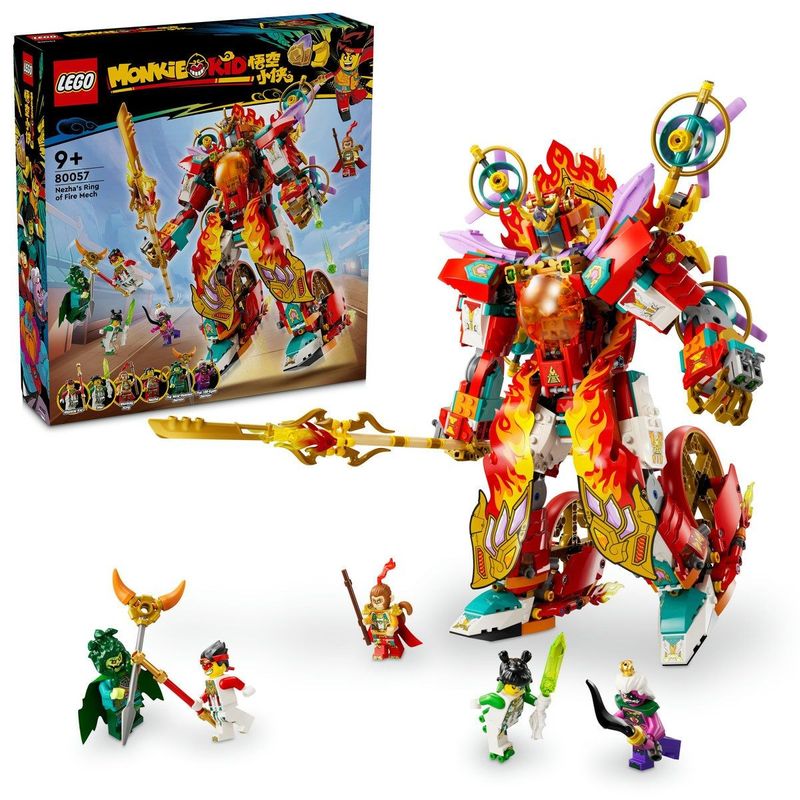 Jucarii, Copii si Bebe - Jucarii si jocuri - Seturi de constructie si cuburi - Seturi de constructie - LEGO MONKIE KID ROBOTUL CU INEL DE FOC AL LUI NEZHA 80057 - Infinity.ro