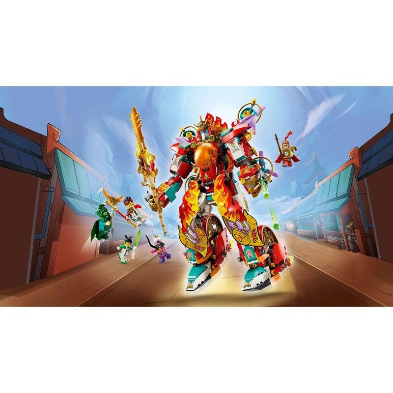 Jucarii, Copii si Bebe - Jucarii si jocuri - Seturi de constructie si cuburi - Seturi de constructie - LEGO MONKIE KID ROBOTUL CU INEL DE FOC AL LUI NEZHA 80057 - Infinity.ro
