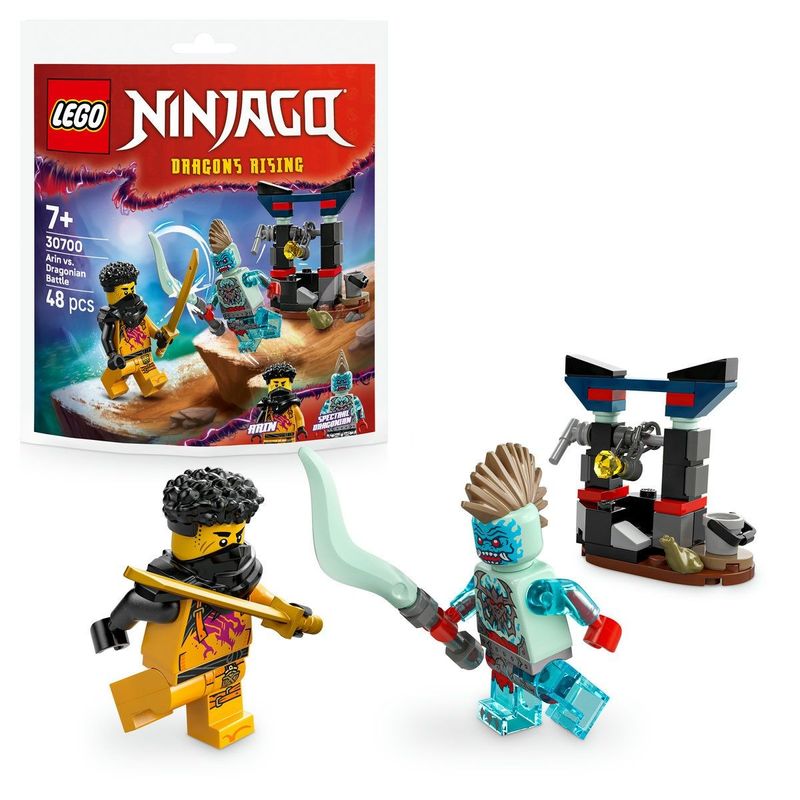 Jucarii, Copii si Bebe - Jucarii si jocuri - Seturi de constructie si cuburi - Seturi de constructie - LEGO NINJAGO BATALIA DINTRE ARIN SI DRAGONIAN 30700 - Infinity.ro