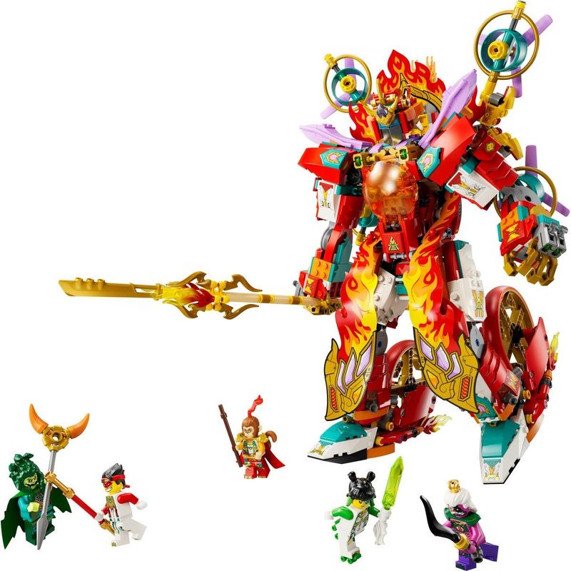 Jucarii, Copii si Bebe - Jucarii si jocuri - Seturi de constructie si cuburi - Seturi de constructie - LEGO MONKIE KID ROBOTUL CU INEL DE FOC AL LUI NEZHA 80057 - Infinity.ro