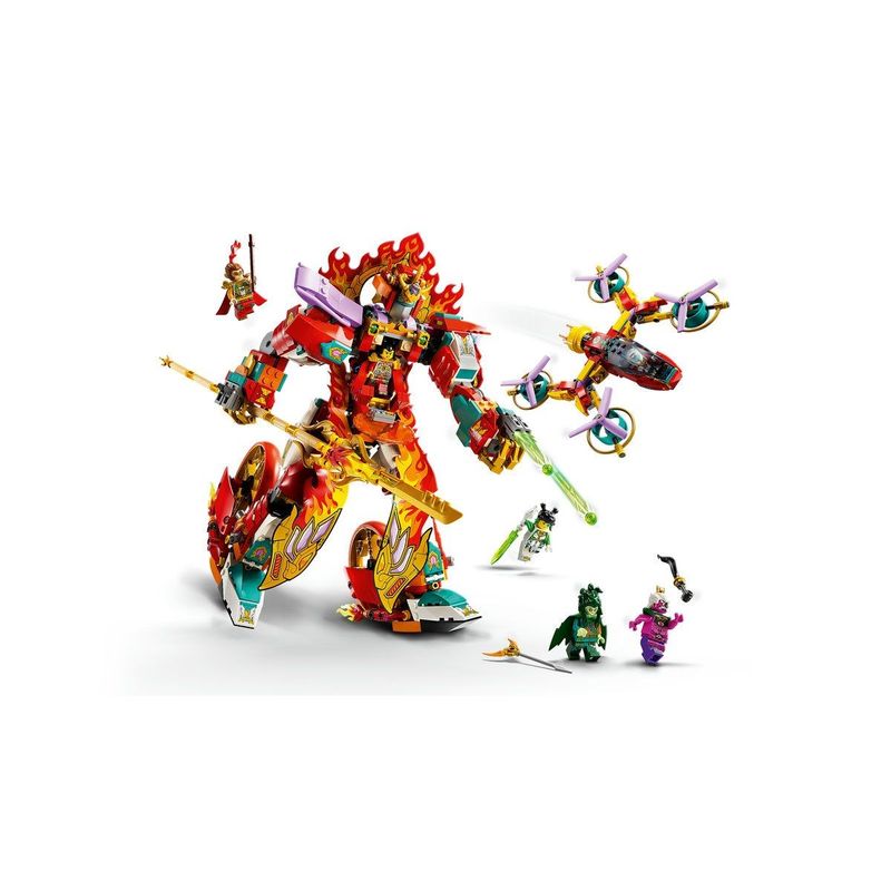 Jucarii, Copii si Bebe - Jucarii si jocuri - Seturi de constructie si cuburi - Seturi de constructie - LEGO MONKIE KID ROBOTUL CU INEL DE FOC AL LUI NEZHA 80057 - Infinity.ro