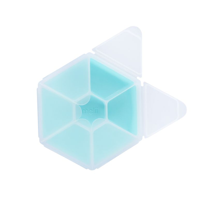 Jucarii, Copii si Bebe - Hrana si alaptare - Biberoane, suzete si accesorii hranire - Articole hranire bebelusi - CUTIE SNACK HEXAGON SNACKLE 6 COMPARTMENTE, MELII, BLUE - Infinity.ro