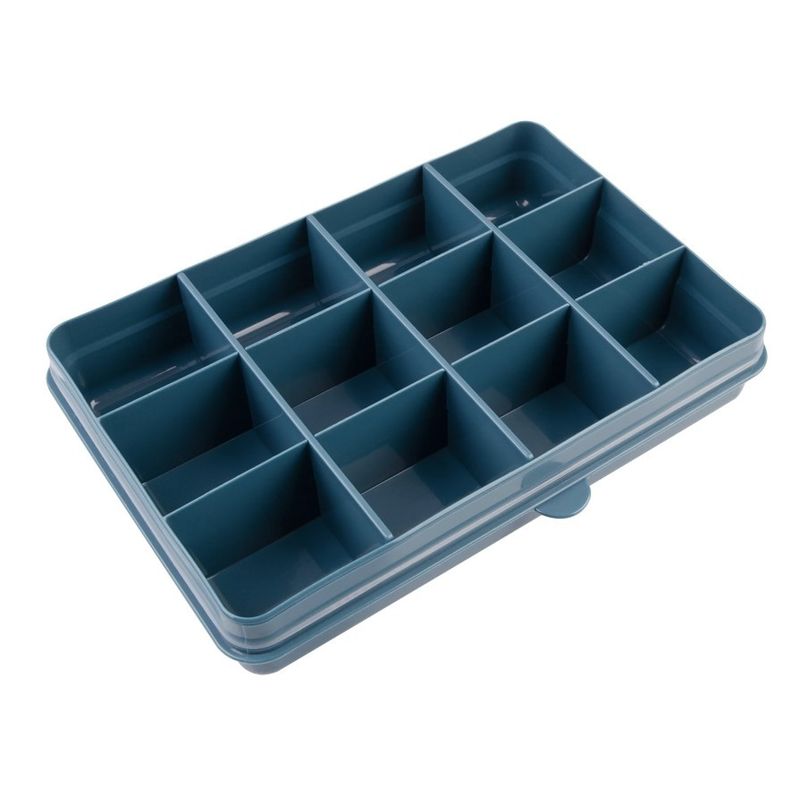 Jucarii, Copii si Bebe - Hrana si alaptare - Biberoane, suzete si accesorii hranire - Articole hranire bebelusi - CUTIE SNACK 12 COMPARTIMENTE, MELII LUXE, BLUE - Infinity.ro