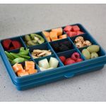Jucarii, Copii si Bebe - Hrana si alaptare - Biberoane, suzete si accesorii hranire - Articole hranire bebelusi - CUTIE SNACK 12 COMPARTIMENTE, MELII LUXE, BLUE - Infinity.ro