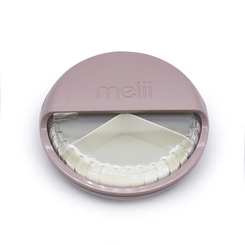 Jucarii, Copii si Bebe - Hrana si alaptare - Biberoane, suzete si accesorii hranire - Articole hranire bebelusi - CUTIE SNACK SPIN, MELII LUXE, PINK IVOIRE - Infinity.ro