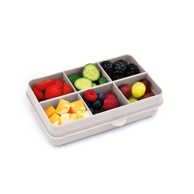 Jucarii, Copii si Bebe - Hrana si alaptare - Biberoane, suzete si accesorii hranire - Articole hranire bebelusi - CUTIE SNACK 6 COMPARTIMENTE, MELII LUXE, IVORY - Infinity.ro
