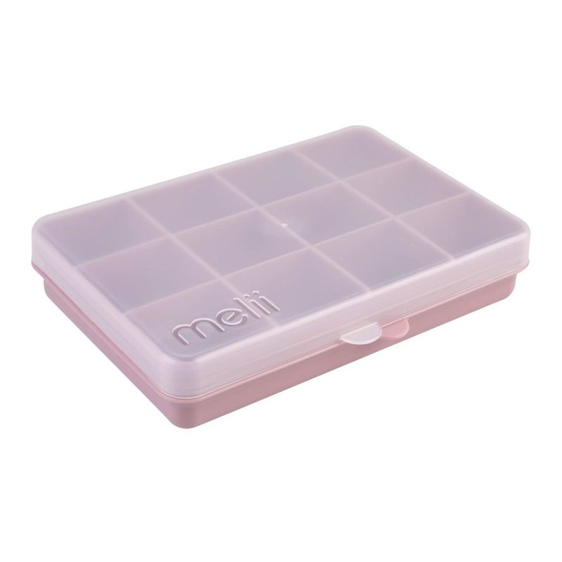 Jucarii, Copii si Bebe - Hrana si alaptare - Biberoane, suzete si accesorii hranire - Articole hranire bebelusi - CUTIE SNACK 12 COMPARTIMENTE, MELII LUXE, PINK - Infinity.ro