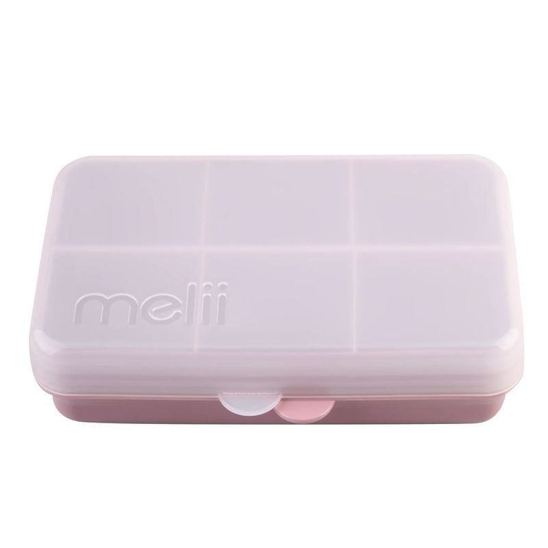 Jucarii, Copii si Bebe - Hrana si alaptare - Biberoane, suzete si accesorii hranire - Articole hranire bebelusi - CUTIE SNACK 6 COMPARTIMENTE, MELII LUXE, PINK - Infinity.ro
