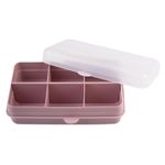 Jucarii, Copii si Bebe - Hrana si alaptare - Biberoane, suzete si accesorii hranire - Articole hranire bebelusi - CUTIE SNACK 6 COMPARTIMENTE, MELII LUXE, PINK - Infinity.ro