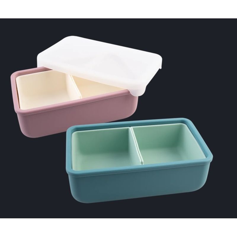 Jucarii, Copii si Bebe - Hrana si alaptare - Biberoane, suzete si accesorii hranire - Articole hranire bebelusi - CUTIE PRANZ BENTO CU COMPARTIMENTE DETASABILE, MELII, SAGE CACTUS FERN - Infinity.ro