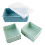 Jucarii, Copii si Bebe - Hrana si alaptare - Biberoane, suzete si accesorii hranire - Articole hranire bebelusi - CUTIE PRANZ BENTO CU COMPARTIMENTE DETASABILE, MELII, SAGE CACTUS FERN - Infinity.ro