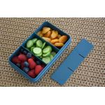 Jucarii, Copii si Bebe - Hrana si alaptare - Biberoane, suzete si accesorii hranire - Articole hranire bebelusi - CUTIE SNACK 6 COMPARTIMENTE, MELII LUXE, BLUE - Infinity.ro