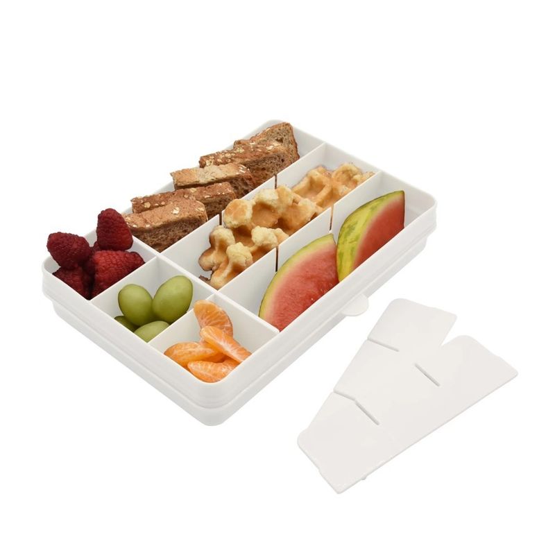 Jucarii, Copii si Bebe - Hrana si alaptare - Biberoane, suzete si accesorii hranire - Articole hranire bebelusi - CUTIE SNACK 12 COMPARTIMENTE, MELII LUXE, IVORY - Infinity.ro