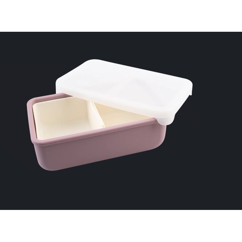 Jucarii, Copii si Bebe - Hrana si alaptare - Biberoane, suzete si accesorii hranire - Articole hranire bebelusi - CUTIE PRANZ BENTO CU COMPARTIMENTE DETASABILE, MELII, BLUSH BERRY - Infinity.ro