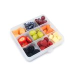 Jucarii, Copii si Bebe - Hrana si alaptare - Biberoane, suzete si accesorii hranire - Articole hranire bebelusi - CUTIE SNACK 9 COMPARTIMENTE, MELII, WISTERIA PURPLE - Infinity.ro