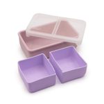 Jucarii, Copii si Bebe - Hrana si alaptare - Biberoane, suzete si accesorii hranire - Articole hranire bebelusi - CUTIE PRANZ BENTO CU COMPARTIMENTE DETASABILE, MELII, PINK PURPLE - Infinity.ro