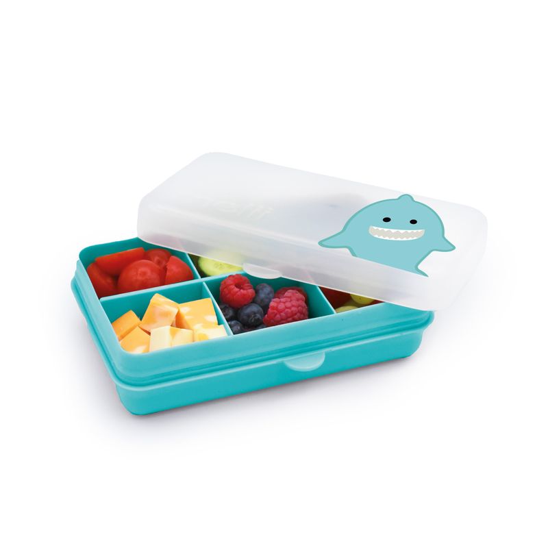 Jucarii, Copii si Bebe - Hrana si alaptare - Biberoane, suzete si accesorii hranire - Articole hranire bebelusi - CUTIE SNACK 6 COMPARTIMENTE, MELII, PRINT RECHIN - Infinity.ro
