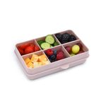 Jucarii, Copii si Bebe - Hrana si alaptare - Biberoane, suzete si accesorii hranire - Articole hranire bebelusi - CUTIE SNACK 6 COMPARTIMENTE, MELII, PINK - Infinity.ro