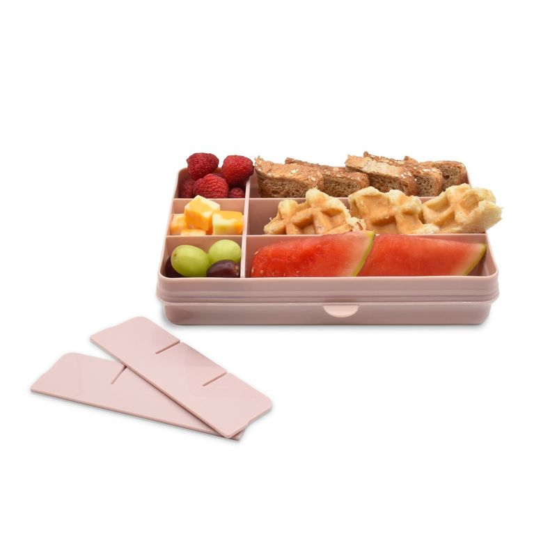 Jucarii, Copii si Bebe - Hrana si alaptare - Biberoane, suzete si accesorii hranire - Articole hranire bebelusi - CUTIE SNACK 12 COMPARTIMENTE, MELII, ROZ - Infinity.ro