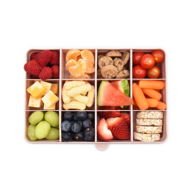 Jucarii, Copii si Bebe - Hrana si alaptare - Biberoane, suzete si accesorii hranire - Articole hranire bebelusi - CUTIE SNACK 12 COMPARTIMENTE, MELII, ROZ - Infinity.ro