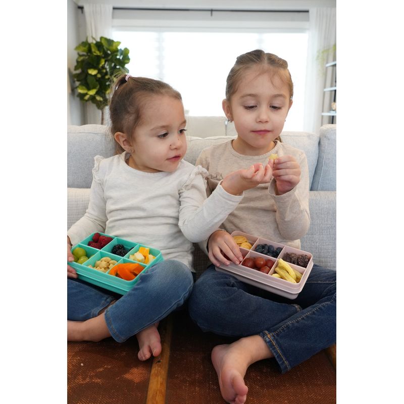 Jucarii, Copii si Bebe - Hrana si alaptare - Biberoane, suzete si accesorii hranire - Articole hranire bebelusi - CUTIE SNACK 6 COMPARTIMENTE, MELII, PRINT DINOZAUR - Infinity.ro