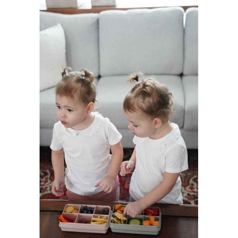 Jucarii, Copii si Bebe - Hrana si alaptare - Biberoane, suzete si accesorii hranire - Articole hranire bebelusi - CUTIE SNACK 6 COMPARTIMENTE, MELII, PINK - Infinity.ro