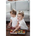 Jucarii, Copii si Bebe - Hrana si alaptare - Biberoane, suzete si accesorii hranire - Articole hranire bebelusi - CUTIE SNACK 6 COMPARTIMENTE, MELII, GREY - Infinity.ro