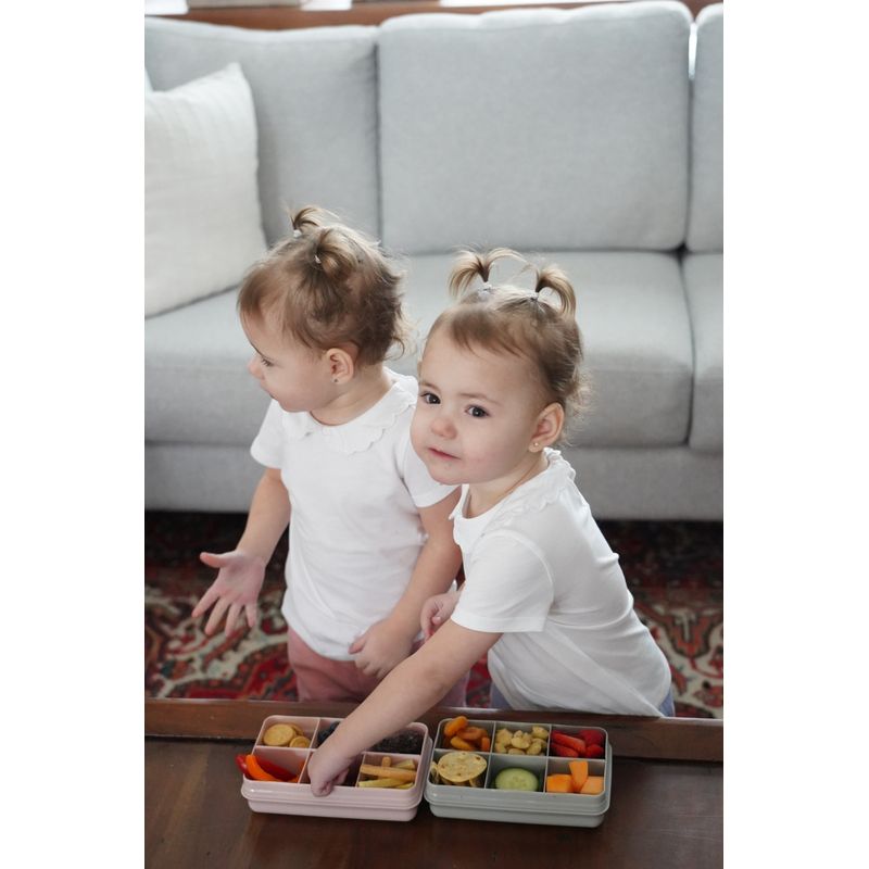Jucarii, Copii si Bebe - Hrana si alaptare - Biberoane, suzete si accesorii hranire - Articole hranire bebelusi - CUTIE SNACK 6 COMPARTIMENTE, MELII, GREY - Infinity.ro