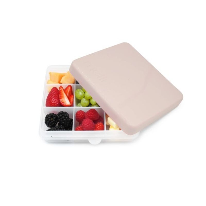 Jucarii, Copii si Bebe - Hrana si alaptare - Biberoane, suzete si accesorii hranire - Articole hranire bebelusi - CUTIE SNACK 9 COMPARTIMENTE, MELII, OATMILK BEIGE - Infinity.ro