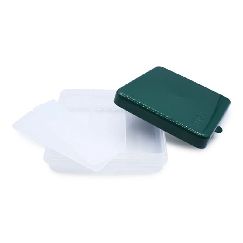 Jucarii, Copii si Bebe - Hrana si alaptare - Biberoane, suzete si accesorii hranire - Articole hranire bebelusi - CUTIE SNACK 9 COMPARTIMENTE, MELII, PINE GREEN - Infinity.ro