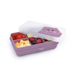 Jucarii, Copii si Bebe - Hrana si alaptare - Biberoane, suzete si accesorii hranire - Articole hranire bebelusi - CUTIE SNACK 6 COMPARTIMENTE, MELII, PRINT PISICA - Infinity.ro