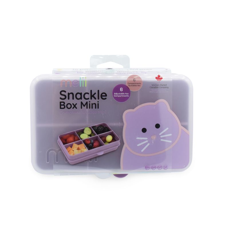 Jucarii, Copii si Bebe - Hrana si alaptare - Biberoane, suzete si accesorii hranire - Articole hranire bebelusi - CUTIE SNACK 6 COMPARTIMENTE, MELII, PRINT PISICA - Infinity.ro