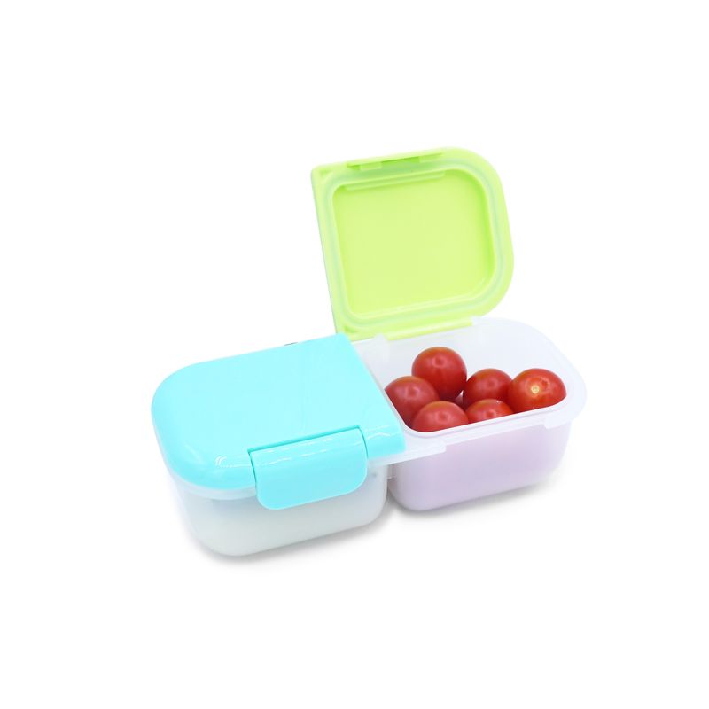 Jucarii, Copii si Bebe - Hrana si alaptare - Biberoane, suzete si accesorii hranire - Articole hranire bebelusi - CUTIE SNACK 2 COMPARTIMENTE, MELII, CACTUS FERN SAGE - Infinity.ro