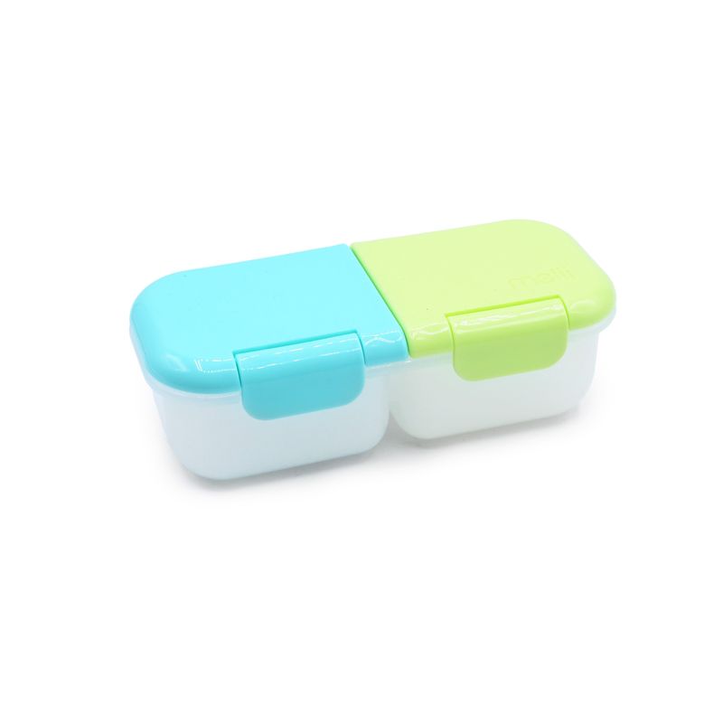 Jucarii, Copii si Bebe - Hrana si alaptare - Biberoane, suzete si accesorii hranire - Articole hranire bebelusi - CUTIE SNACK 2 COMPARTIMENTE, MELII, CACTUS FERN SAGE - Infinity.ro