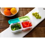 Jucarii, Copii si Bebe - Hrana si alaptare - Biberoane, suzete si accesorii hranire - Articole hranire bebelusi - CUTIE SNACK 2 COMPARTIMENTE, MELII, CACTUS FERN SAGE - Infinity.ro