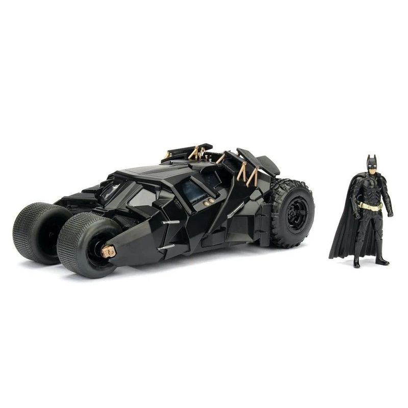 Jucarii, Copii si Bebe - Jucarii si jocuri - Vehicule si jucarii cu telecomanda - Masinute - JADA THE DARK KNIGHT SET FIGURINA BATMAN SI MASINUTA METALICA BATMOBILE SCARA 1 LA 24 - Infinity.ro