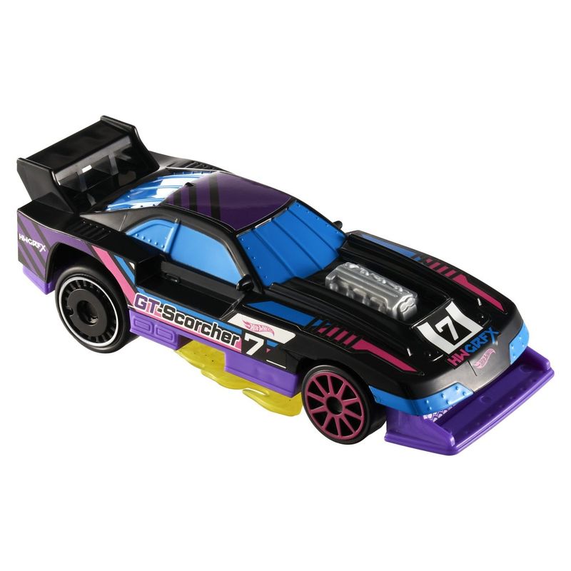 Jucarii, Copii si Bebe - Jucarii si jocuri - Vehicule si jucarii cu telecomanda - Masinute - HOT WHEELS LETS RACE ACTIVATE MASINUTA GT SCORCHER  SCARA 1 LA 32 - Infinity.ro