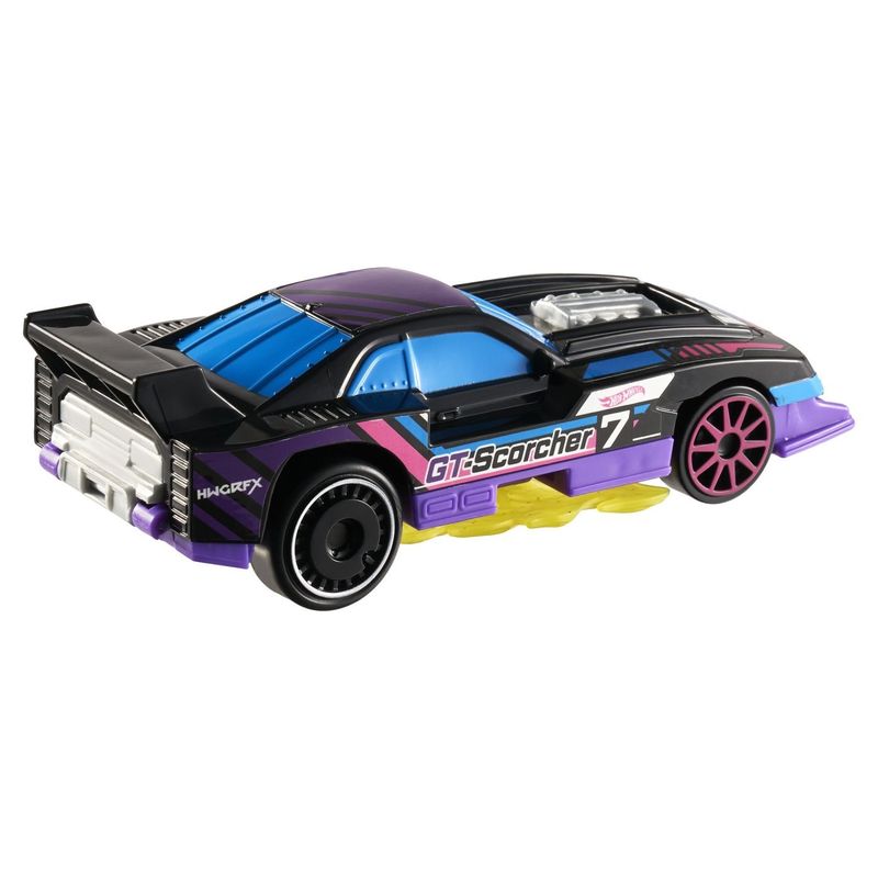 Jucarii, Copii si Bebe - Jucarii si jocuri - Vehicule si jucarii cu telecomanda - Masinute - HOT WHEELS LETS RACE ACTIVATE MASINUTA GT SCORCHER  SCARA 1 LA 32 - Infinity.ro