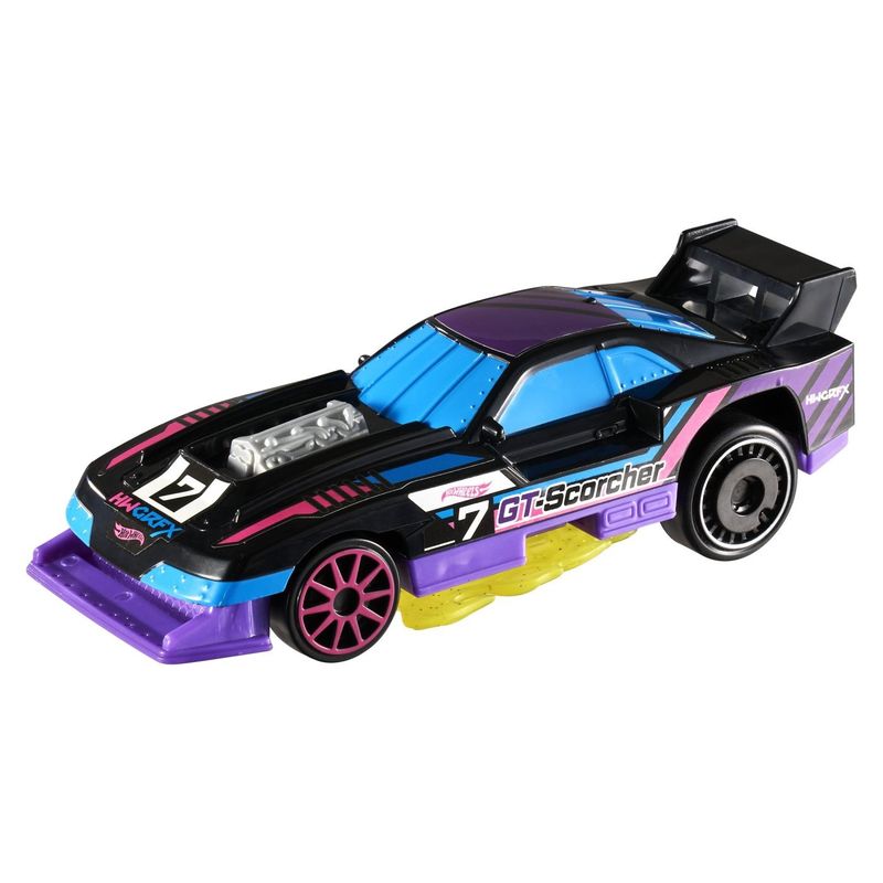 Jucarii, Copii si Bebe - Jucarii si jocuri - Vehicule si jucarii cu telecomanda - Masinute - HOT WHEELS LETS RACE ACTIVATE MASINUTA GT SCORCHER  SCARA 1 LA 32 - Infinity.ro