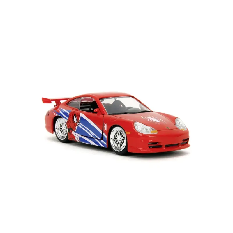 Jucarii, Copii si Bebe - Jucarii si jocuri - Vehicule si jucarii cu telecomanda - Masinute - JADA MARVEL MASINUTA METALICA SPIDER MAN PORSCHE 911 GT3 RS SCARA 1 LA 32 - Infinity.ro