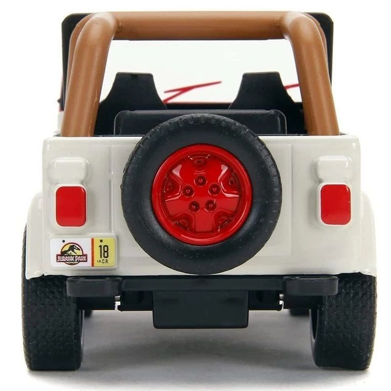Jucarii, Copii si Bebe - Jucarii si jocuri - Vehicule si jucarii cu telecomanda - Masinute - JURASSIC WORLD MASINUTA METALICA JEEP WRANGLER SCARA 1 LA 32 - Infinity.ro
