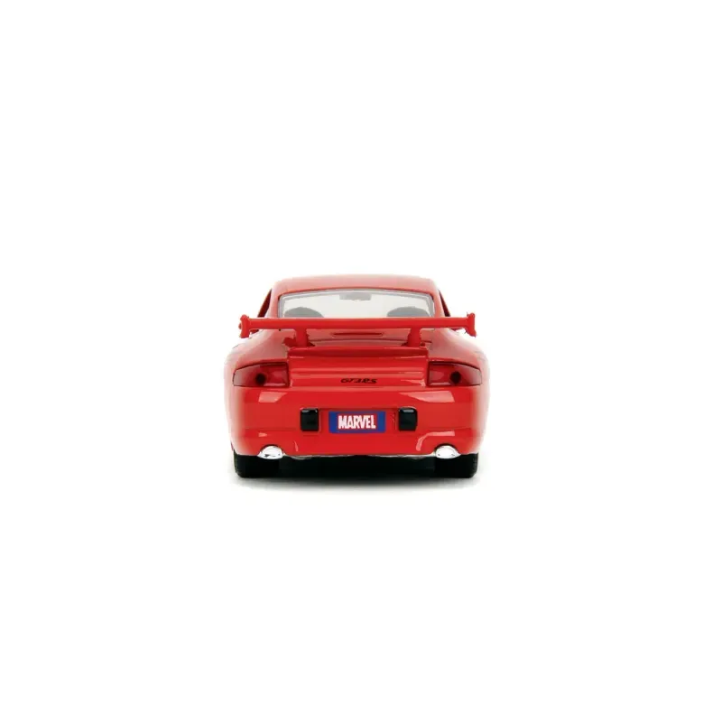 Jucarii, Copii si Bebe - Jucarii si jocuri - Vehicule si jucarii cu telecomanda - Masinute - JADA MARVEL MASINUTA METALICA SPIDER MAN PORSCHE 911 GT3 RS SCARA 1 LA 32 - Infinity.ro