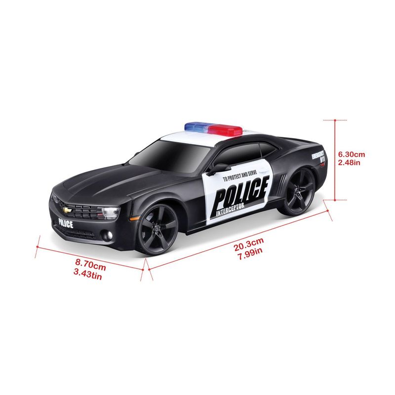 Jucarii, Copii si Bebe - Jucarii si jocuri - Vehicule si jucarii cu telecomanda - Masinute - MAISTO MOTOSOUNDS MASINUTA CHEVROLET CAMARO SS 2010 DE POLITIE CU SUNETE SI LUMINI SCARA 1 LA 24 - Infinity.ro