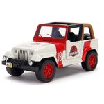 Jucarii, Copii si Bebe - Jucarii si jocuri - Vehicule si jucarii cu telecomanda - Masinute - JURASSIC WORLD MASINUTA METALICA JEEP WRANGLER SCARA 1 LA 32 - Infinity.ro