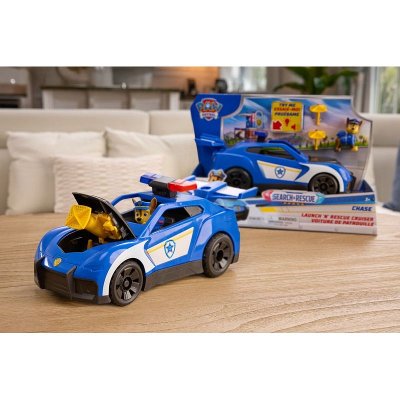 Jucarii, Copii si Bebe - Jucarii si jocuri - Vehicule si jucarii cu telecomanda - Masinute - PATRULA CATELUSILOR CAUTA SI SALVEAZA SET MASINUTA DE SALVARE CU LUMINI SI SUNETE CRUISER SI FIGURINA CHASE - Infinity.ro