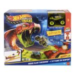 Jucarii, Copii si Bebe - Jucarii si jocuri - Vehicule si jucarii cu telecomanda - Masinute - HOT WHEELS MONSTER TRUCK SET DE JOACA PISTA INVINGE SARPELE URIAS CU MASINUTA BONE SHAKER INCLUSA - Infinity.ro