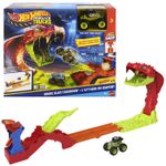 Jucarii, Copii si Bebe - Jucarii si jocuri - Vehicule si jucarii cu telecomanda - Masinute - HOT WHEELS MONSTER TRUCK SET DE JOACA PISTA INVINGE SARPELE URIAS CU MASINUTA BONE SHAKER INCLUSA - Infinity.ro